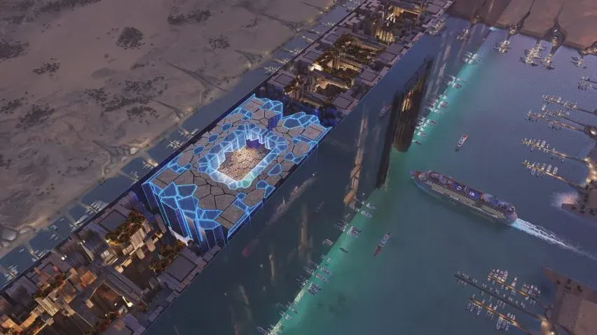 Picture showing 3D Model for Neom Stadium, Neom for upcoming Fifa 2034
