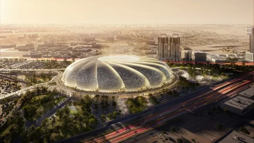Picture showing Aramco Stadium, Al Khobar for Fifa Saudi Arabia