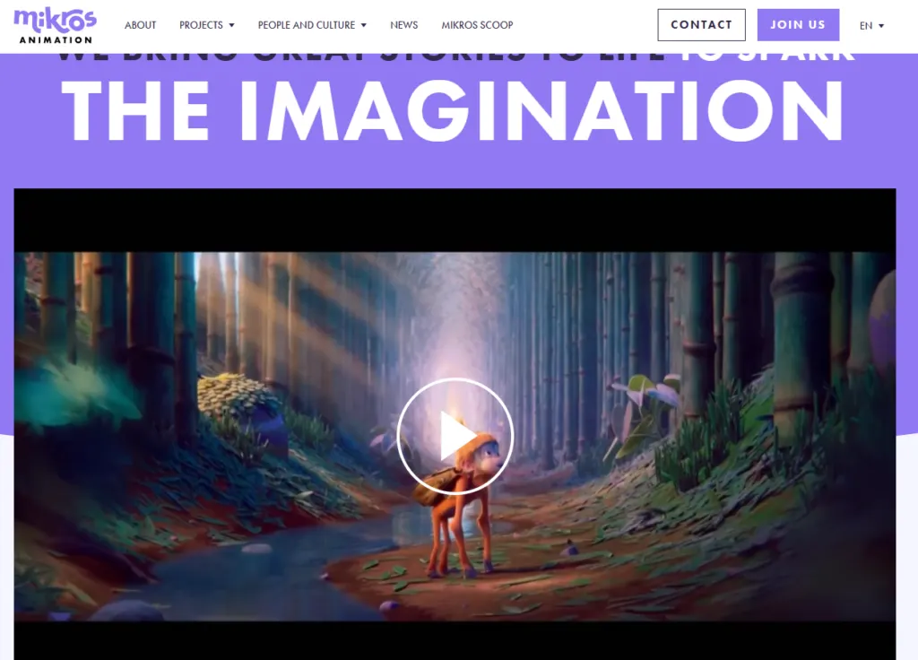 Mikros Animation Home Page 