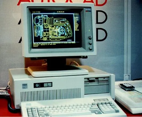 History of 3D Modeling - 1982 Autocad