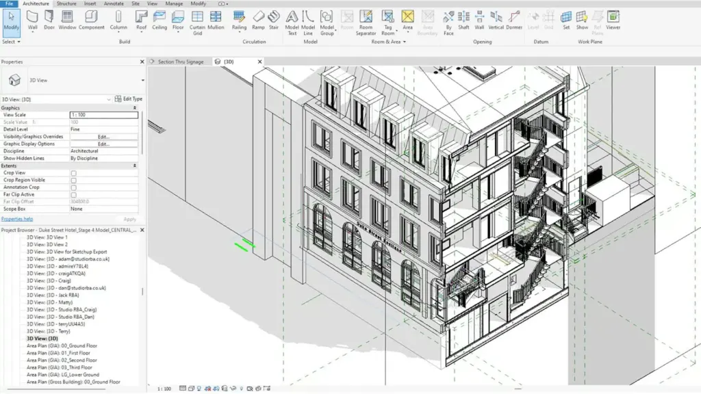 3D Modeling in Revit
