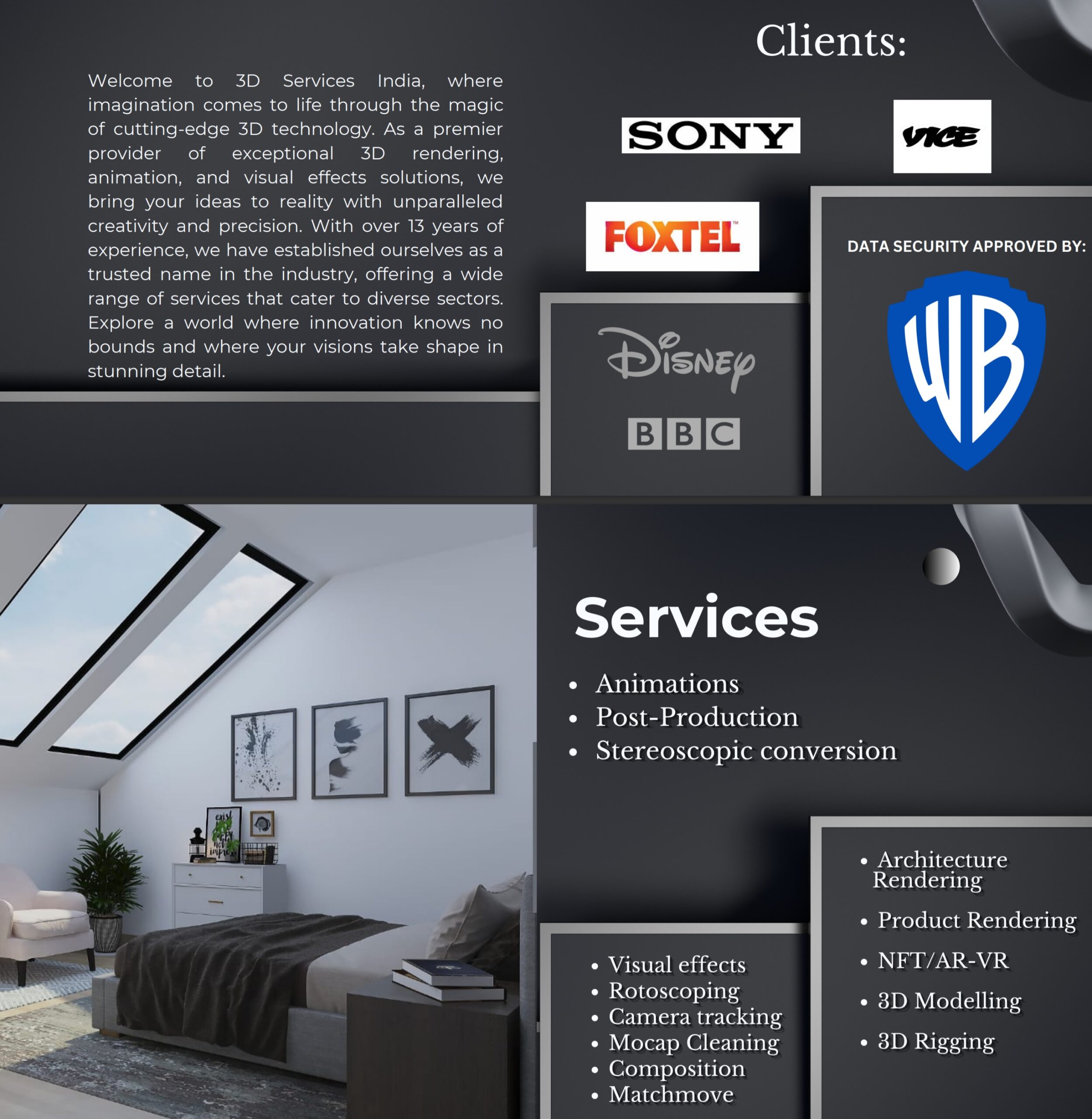 VFX India by 3D services India Presentation
