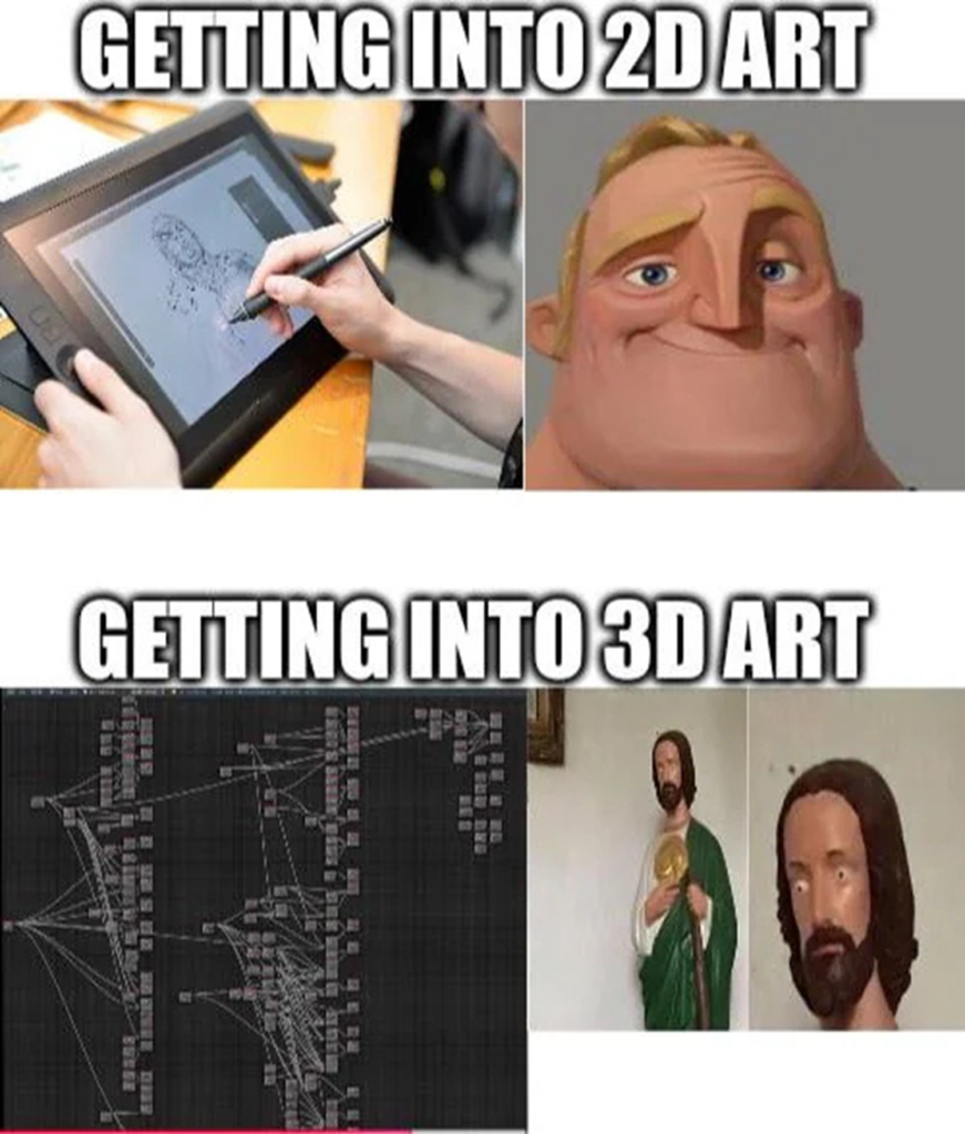 3D and VFX Industry Memes 2D and 3D